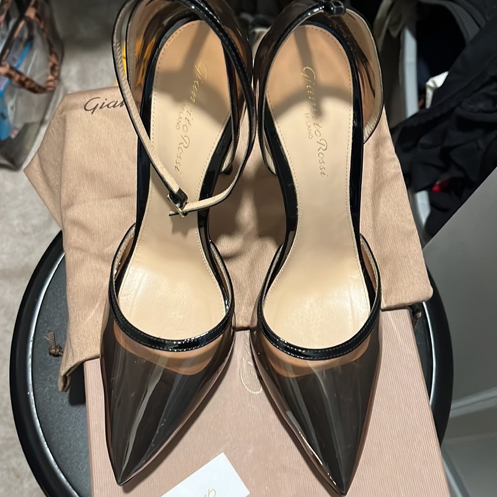 Gianvito Rossi Black and Brown Heels - Picture 4 of 7